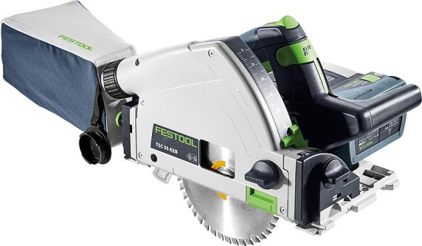 Akku-Tauchsäge Festool 2x 18 V TSC 55 5,0 KEBI-Plus/XL, mit 2x 5 Ah Akkus und Ladegerät mit Transpor