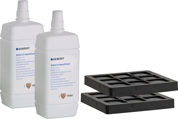 Set 2 Aktivkohlefilter / Düsenreiniger für Geberit AquaClean, WC Komplettanlagen 240626001