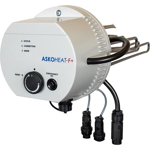 Flanschheizkörper ASKOHEAT AHFR-BI-plus, 3,5kW, 400V, 7-stufig, Ø 180 mm 012-6792