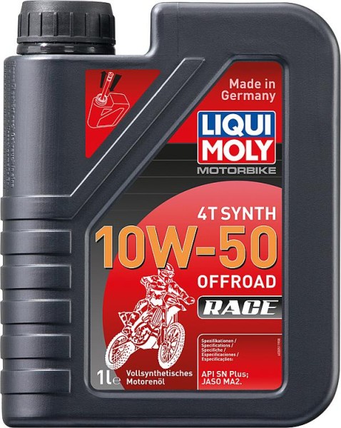 Motoröl (Motorrad) LIQUI MOLY Motorbike 4T Synth 10W-50 Offroad Race 1l Kanister