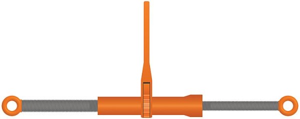 Spann-Zurrkette GK8 Größe 8-8, Länge 8m mit Ratschlastspanner