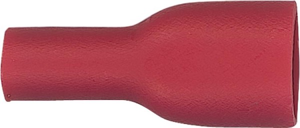 Flachsteckhülse vollisoliert bis 1,5 mm², 4,8 x 0,5 mm Farbe rot, VPE = 100 Stück