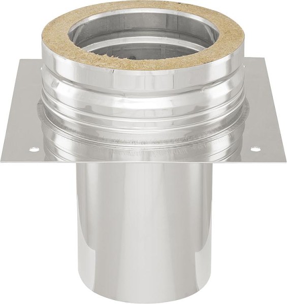 Doppelwandiges Abgassystem Übergang Schachtverlängerung DN200, Platte 330x330mm