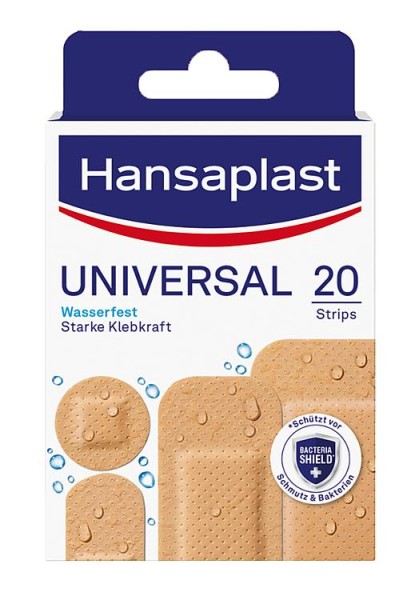 Universalpflaster Hansaplast UNIVERSAL Strips 20 Stück 4 Größen