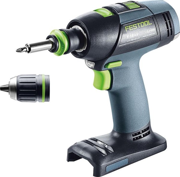 Akku-Bohrschrauber Festool 18V T 18+3 Basic ohne Akku und Ladegerät