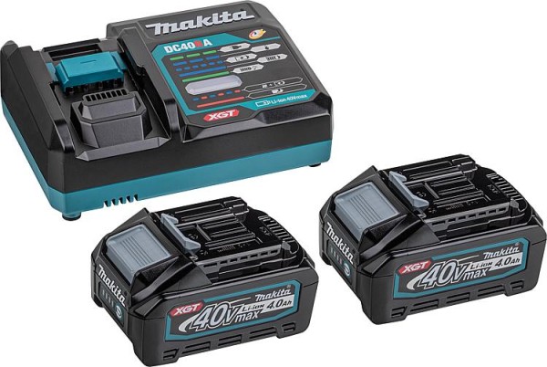 Akku-Set Makita 40 V mit 2x 4,0 Ah Akkus und Ladegerät