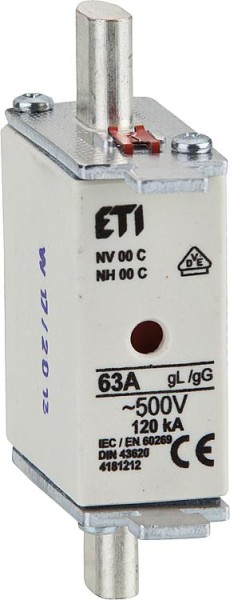 Sicherung NH AC 500V, Gr.01/ 80A, VPE 3