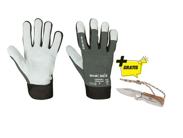 Handschuhpaket Corium Größe XXL mit Gratis Taschenmesser WS