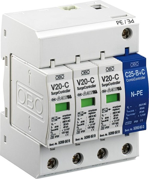 Überspannungsableiter V 20-C/3+NPE-280 280 V, 3+NPE, 1 Stück