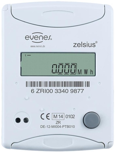 Kompaktwärmezähler Evenes Ultrasch., M-Bus, DN 15, 3/4AG x 110mm Durchfl. 0,6m3/