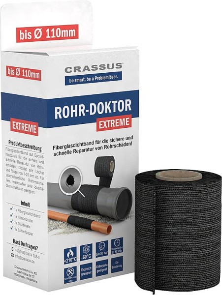 Rohr-Doktor Extreme CPW 100 bis Rohr-D: 110mm GFK, Tmax: +210°C, PN 50 bar