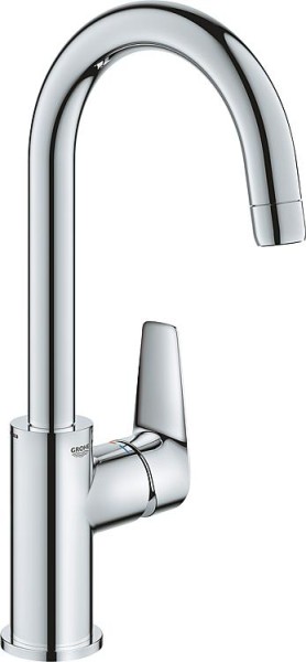 Waschtischmischer Grohe BauEdge L-Size, chrom PushOpen-Ablauf