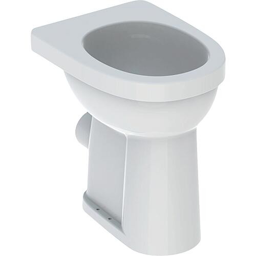 Stand-Flachspül-WC Geberit Renova Comfort erhöht BxHxT: 355x490x470mm Abgang waagerecht weiß 2185200