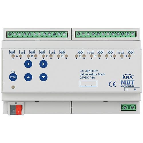 Reiheneinbaugerät Jalousieaktor 8-fach, 8TE, REG, 8 A, 24 V DC JAL-0810D.02