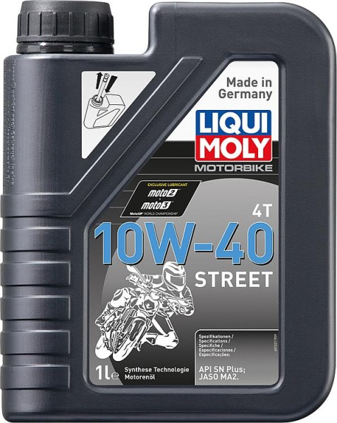 Motoröl (Motorrad) LIQUI MOLY Motorbike 4T 10W-40 Street 1 l Kanister