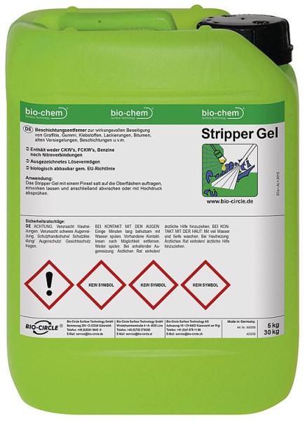 Graffitientferner BIO-CIRCLE Stripper Gel 5kg Kanister