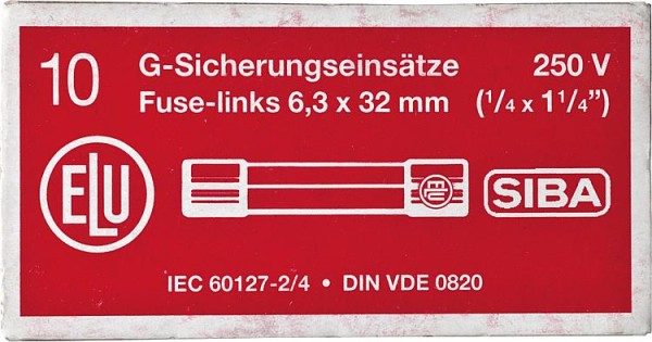 Feinsicherung flink 20 A 1 Beutel 10 Stück 6,3 x 32 mm