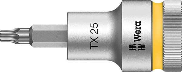 Knarreneinsatz WERA 8767 C HF Torx T25 Länge 60,0mm Antrieb 12,7mm (1/2")