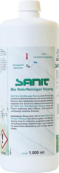 SANIT BIO RohrReiniger flüssig 1.000ml Flasche