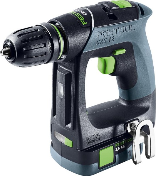 Akku-Bohrschrauber Festool CXS 12 2,5-Plus, 10,8 V mit 2x 2,5 Ah Akkus und Ladegerät