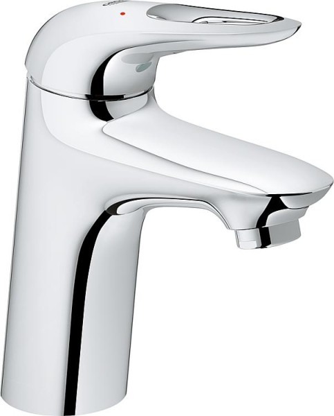 Waschtischmischer Grohe Eurostyle S-Size Ausladung 110 mm chrom Mittelstellung kalt offener Hebel Pu