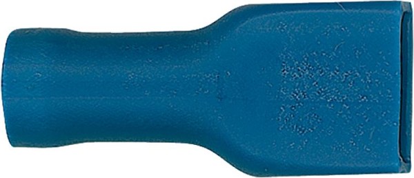 Flachsteckhülse vollisoliert 2,5 mm², 4,8 x 0,8 mm Farbe blau, VPE = 100 Stück