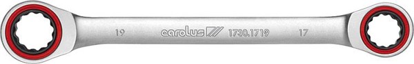 Carolus Doppel-Ringratschen- schlüssel,SW 17 x 19 mm