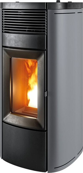 Pelletofen MCZ Musa Comfort Air Maestro 3, Grundgerät mit Verkleidung Silber Metall, 11,9 KW