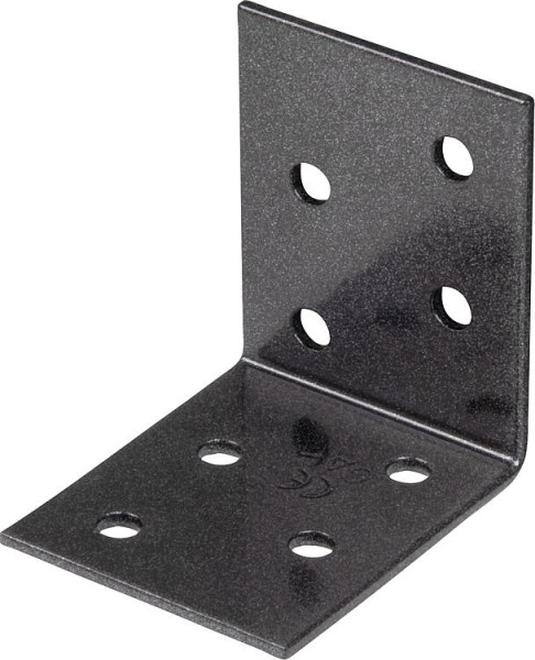 Winkelverbinder DURAVIS® 50 x 50 x 40 mm, Material: Stahl, sendzimirverzinkt, Oberfläche: schwarz-di