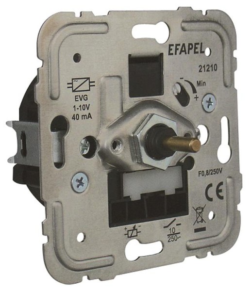 Dreh-Dimmer Aus-Wechsel, für Leuchtstoffröhren mi,1-10V EVG, 230V/max.40mA,UP