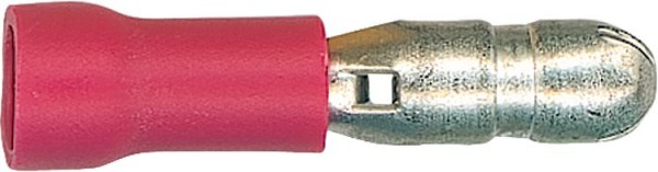 Rundstecker halbisoliert bis 1,5 mm², 4,0 mm Farbe rot, VPE = 100 Stück