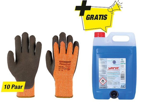 Kälteschutz-Handschuh-Paket Gr. XXL mit Gratis Scheibenfrostschutz