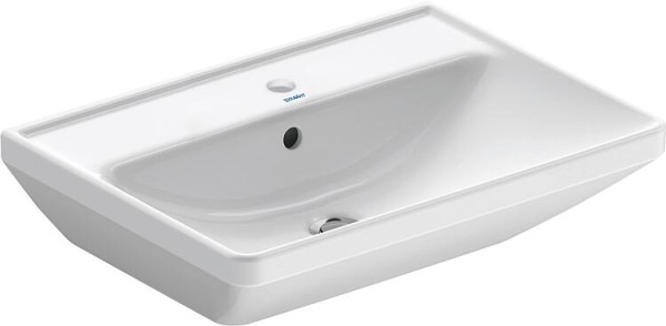 Waschtisch Duravit D-Neo, BxHxT: 650 x 170 x 440 mm, mit Ül., 1 HL mittig, weiß