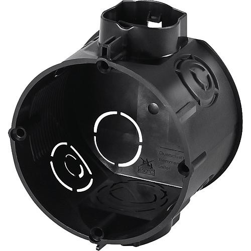 Unterputz Gerätedose F-Tronic Ø 60 mm, 45 mm tief, Schwarz, 1 Stück