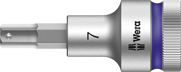 Knarreneinsatz WERA 8740 C HF Innensechskant 7mm Länge 60,0mm Antrieb 12,7mm (1/2")