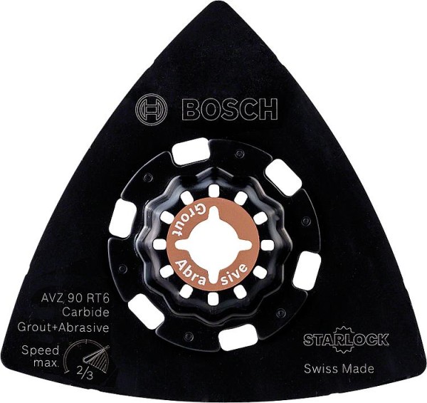 Schleifplatte BOSCH(R) AVZ 90 RT6 Carbide Körnung 60 VPE 10 Stück