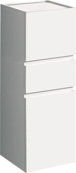 Hochschrank Geberit Renova Plan 2 Türen, 1 Schublade, 390x1050x360 mm weiß hochglanz