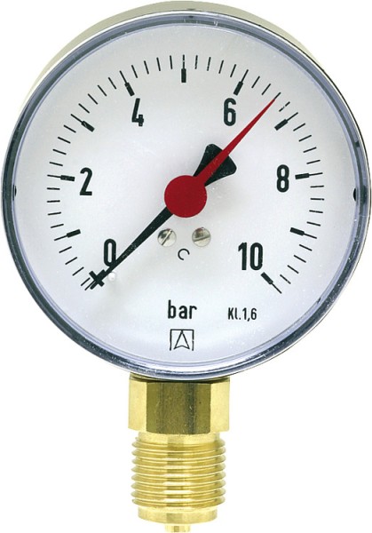 Manometer -1/+5 bar 80mm G1/2
