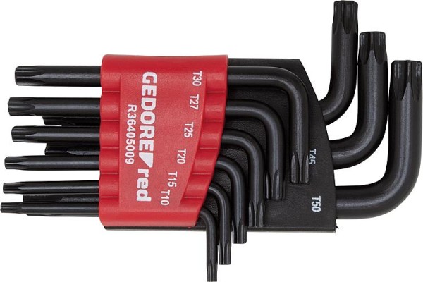 Winkelschraubendrehersatz GEDORE red 9-teilig, kurz Torx