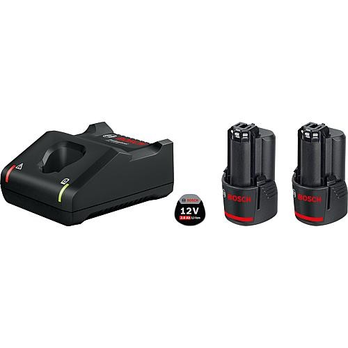 Akku-Set BOSCH GBA 12V mit 2x 2,0 Ah Akkus und Ladegerät