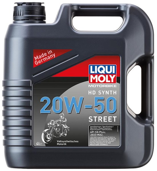 Motoröl LIQUI MOLY Motorbike HD Synth 20W-50 Street 4l Kanister