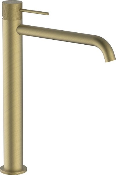 Waschtischmischer Comallo, hohe Ausführung mit Klickerventil Soft Brass