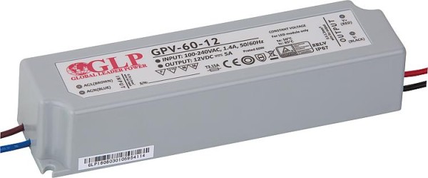 Trafo für Leuchtmittel 12V, 0-60 Watt, IP67