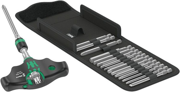 Quergriff-Schraubendreher-Set WERA Kraftform Kompakt 400 RA Set 1, 18-teilig