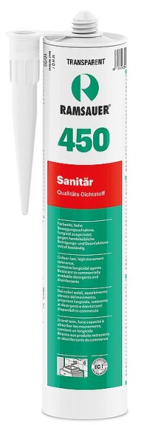 Ramsauer Sanitär Silikon 450 Farbe: Zementgrau Kartusche 310ml