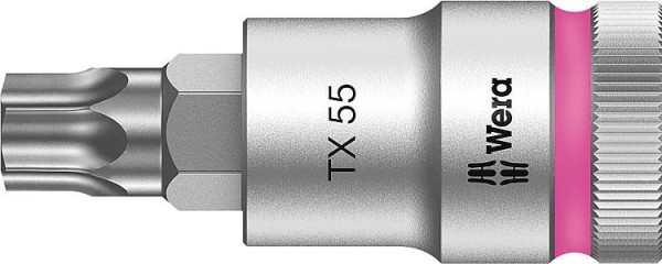 Knarreneinsatz WERA 8767 C HF Torx T55 Länge 60,0mm Antrieb 12,7mm (1/2")