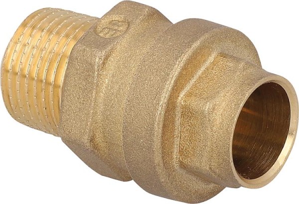 Steckübergang AG DN15 1/2" x 20mm, für Fusio-/Friathermrohre, lösbar