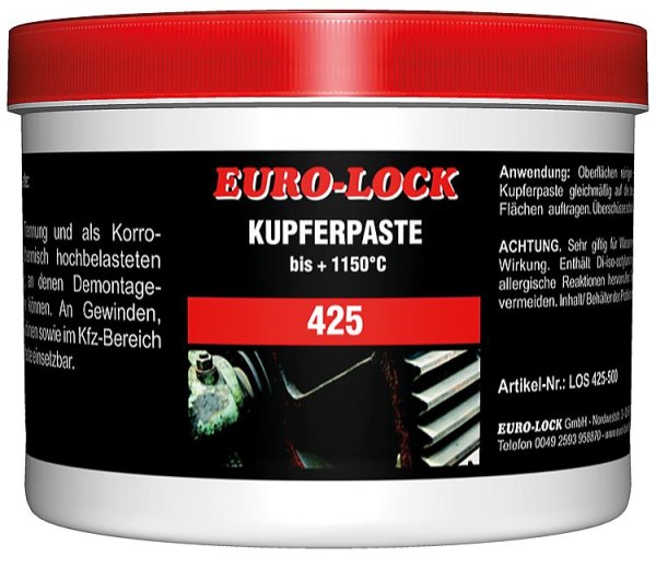 Kupferpaste EURO-LOCK LOS 425 500g Dose