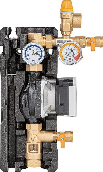 Solarstation Midi Basic RI DN20 3/4" 1-Strang, Flowmeter Wilo Para ST 15-130/7-50,PWM