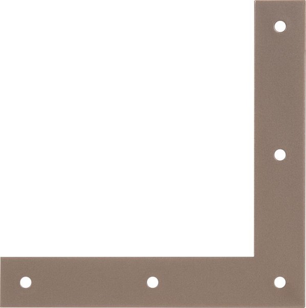 Eckwinkel DURAVIS® 120 x 120 x 20 mm, Material: Stahl, sendzimirverzinkt, Oberfläche: perlbeige RAL